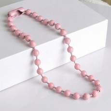 마메 컬러 볼체인 군번줄 키링 연결고리, 핑크, 100개