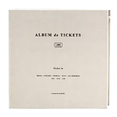 ICONIC v.4 票券收納冊, 淺灰色, 50張, 1本