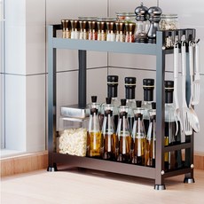 Block Mart 廚房調味料窄型收納架, 1個, 單一顏色