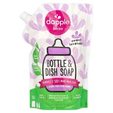 dapple baby 奶瓶及餐具清潔液補充包 薰衣草, 1.005L, 1包