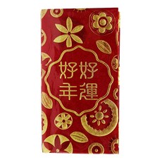 bebehome 新年金蔥厚紙燙金紅包袋 款式隨機 17 x 9cm, 6張