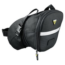 TOPEAK Aero Wedge Pack 低風阻織帶型坐墊袋, 黑色, 1個
