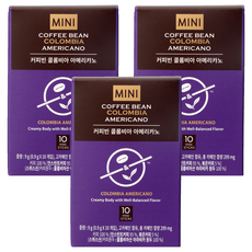 The Coffee Bean 哥倫比亞即溶美式咖啡隨身包, 0.9g, 10條, 3盒