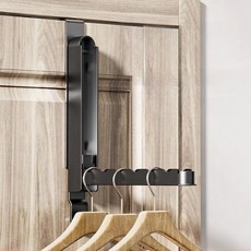 Masyatu 可折疊門掛式衣架 4.6cm, 1個, 灰色