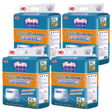 3baby 三個寶 成人用加厚款緊身彈力型拉拉褲/紙尿褲 適合腰圍75-96cm 適合體重63-70KG, 4包, 42片, XL