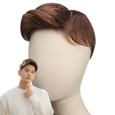 가발나라 남성 투블럭 리젠트 포마드 부분가발, 허쉬브라운, 1개