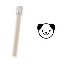 DESIGN AGIT Milky 長款印章 Large 表情符號 狗狗, 1個, 黑色