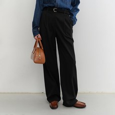 Dunst 女款雙褶寬版西裝褲 UDPA5C201