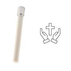 디자인아지트 밀키 롱 스탬프 Large 이모티콘 교회2, 검정, 1개