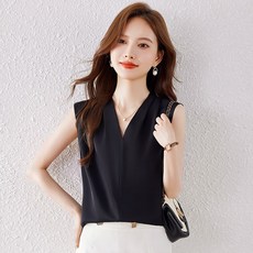 루나걸 여성용 리든 브이 나시 티셔츠 L25SMS031127