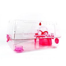 펫츠핸들러 스마트케이지 50.5 x 28 x 32cm 케이지 + 구성품 랜덤 발송, 핑크, 1개