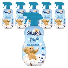 Snuggle 熊寶貝 Huggable Cotton 雙倍柔軟織物除臭劑 正裝, 6個, 470ml