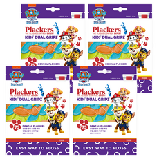 plackers 派樂絲 兒童牙線, 6.6cm, 75入, 4個