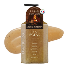 Luvscent 保濕香氛磨砂沐浴露 暖爐雪松香, 1瓶, 500ml
