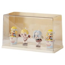 OYGYU 壓克力公仔展示櫃 平面 奶油黃, 1個