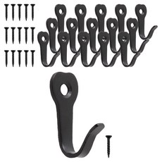 Cholmuldaejang 愛心蝌蚪小型壁掛勾, 黑色, 16個