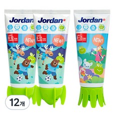 Jordan 新Step 2 兒童高氟牙膏 青蘋果香, 90g, 12個