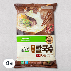 풀무원 즉석 사골 칼국수 2인분, 384g, 4개