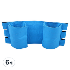 AllHigh 輪椅腿部固定安全帶 03 天空藍, 6個, 單一商品