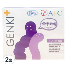 AFC GENKI+ 每日快調 1g, 2盒, 60包