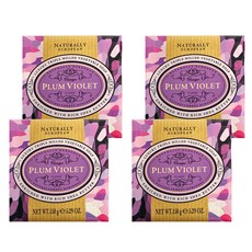 THE SOMERSET TOILETRY Co. 自然歐洲乳油木香皂 紫李, 三重碾磨製成, 植物皂基, 無Paraben防腐劑及SLS, 150g, 4個