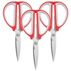 家用剪, 紅色 + 灰色, 3支