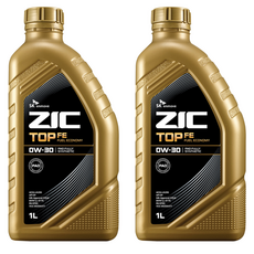 지크 탑 엔진오일, 2개, 0w30, 1L