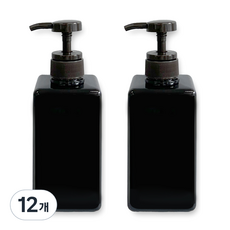 뉴앤룩 사각 리필용기 디스펜서 일반형 450ml, 03 브라운, 12개