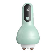 YOGEMDI 12段砭石腹部按摩儀 揉腹按摩, 單一商品, 綠色