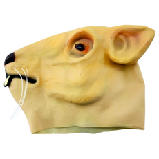 仿真老鼠頭套 36*25.5*26.5cm, 1個, 棕色