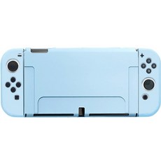 픽센드 닌텐도 OLED 풀커버 케이스, XE-219, 블루, 1개