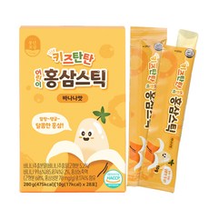 Pungnyeonbogam 紅蔘果凍條隨身包 香蕉味 10g 28包, 1盒, 280g