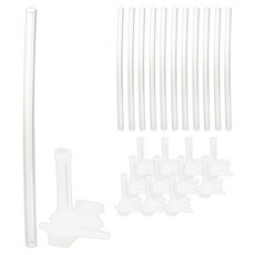 Richell 利其爾 階段式奶瓶替換用吸管組, 單一顏色, 6套