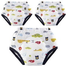 KU.KU Duckbill 酷咕鴨 動物派對短褲練習褲 L號, 18-30個月, 面布-100%純棉, M/L, 仲夏藍, 3件