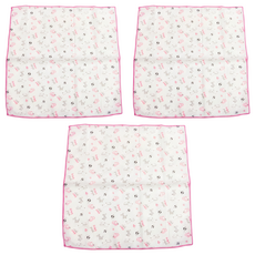 vivibaby 動物樂園精梳棉手帕 3條