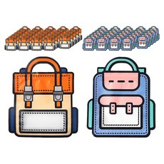 2Youngdesign 彩色書包造型夾鏈袋, 30個, 隨機出貨