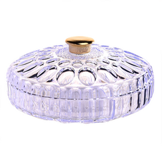 水晶收納餅盒 含蓋高12cm 寬23cm, 1個