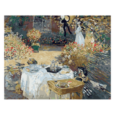모모픽스페인팅 DIY 명화 그리기 60 x 75 cm, WP09 모네 지베리니정원과식탁, 1개