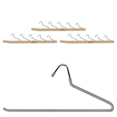 金屬無痕褲架 Z型 35cm, 15個, 灰色