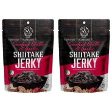 DJ&A 嚼勁十足香菇乾 煙燻蒜辣口味, 60g, 2個