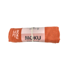 kontex MOKU 毛巾二入組，33 x 100 公分，100%棉，日本製造, 鮭魚, 1組