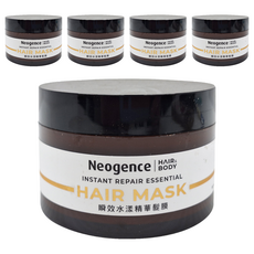 Neogence 霓淨思 瞬效水漾精華髮膜 180ml - 深層滋養 柔順亮澤 改善毛躁, 5罐