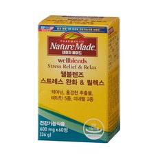 Nature Made 萊萃美 Wellblends 舒緩壓力 & 放鬆 36g, 1個, 60錠