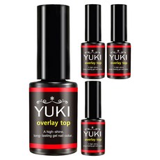 YUKI 加固上層凝膠, 單一顏色, 4個, 5ml