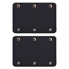 Knitt 人造皮革包包提把保護套 編織用品, 黑色, 2個