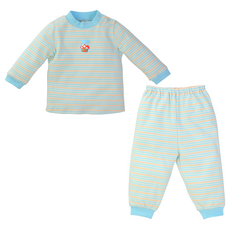 vivibaby 蘑菇條紋套裝