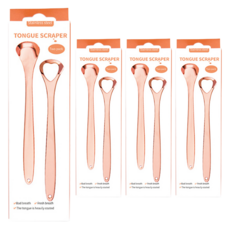 Jivarto Jiclean 刮舌器 玫瑰金 15公分 Z2053, 4個, 15g