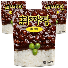 휘카레 휘짜장 유니짜장 순한맛, 3개, 210g