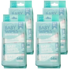 FAmILyLIFE 生活 嬰兒純水超柔濕巾 迷你包 8張, 4袋, 64張, 33g