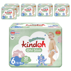 kindoh Oh! Slim Bebeguard優質超薄褲型尿布, 第6階段, 180片